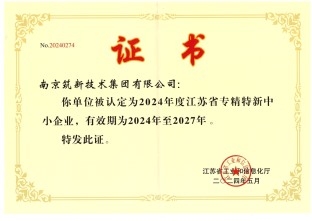 专精特新荣誉证书